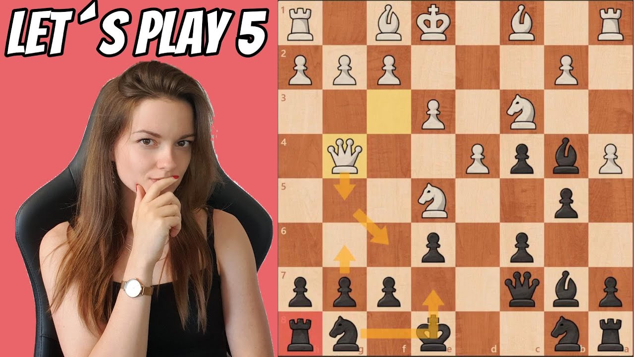 Chessgamerin klammert sich an Bauern