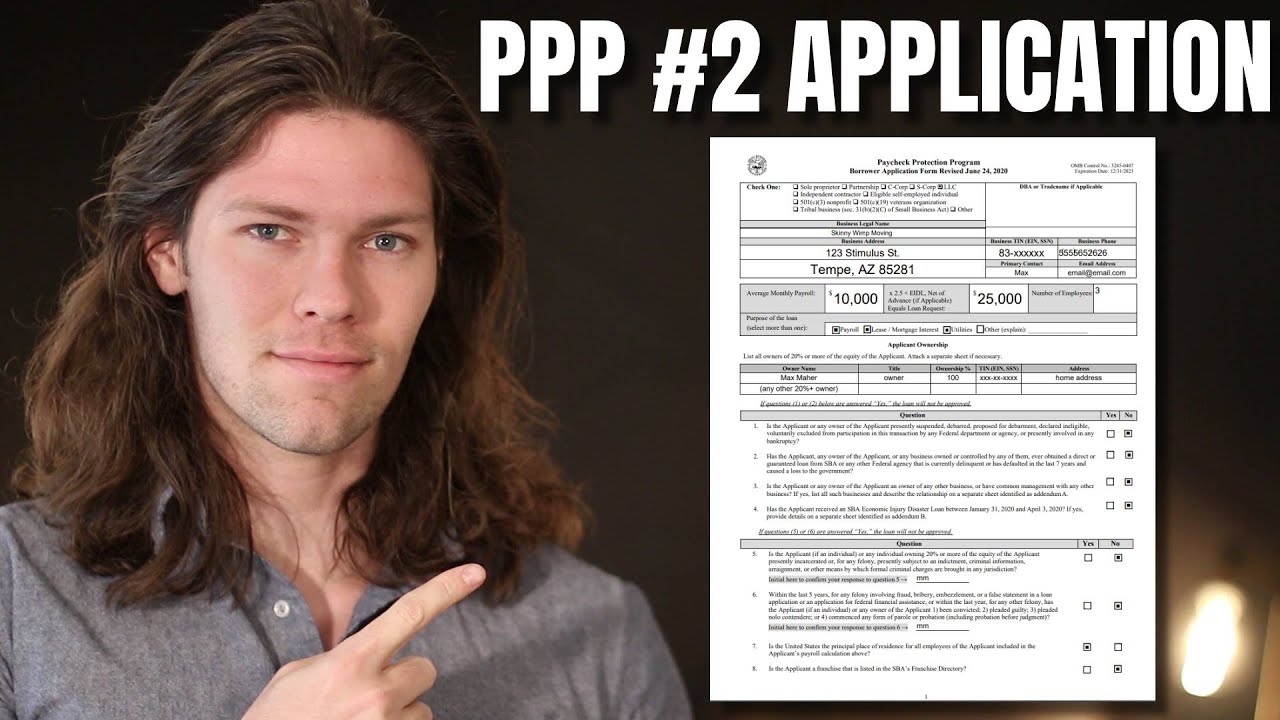 PPP Round 2 Application JUST Launched [Self Employed, 1099, & Small Business]
