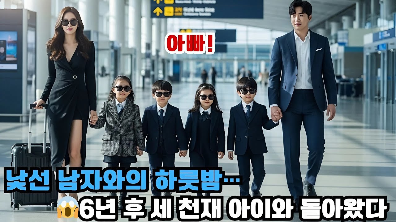 낯선 남자와 하룻밤을 강제로 보낸 그녀… 6년 뒤 세 천재 아이들과 아빠를 찾았다