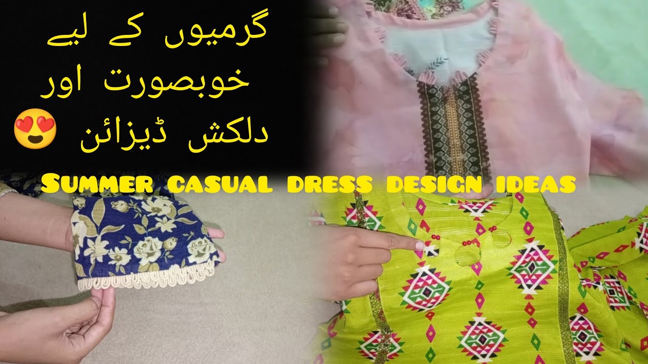 Beautiful and comfortable designing ideas for summer| latest neckline designs| sleeves design
