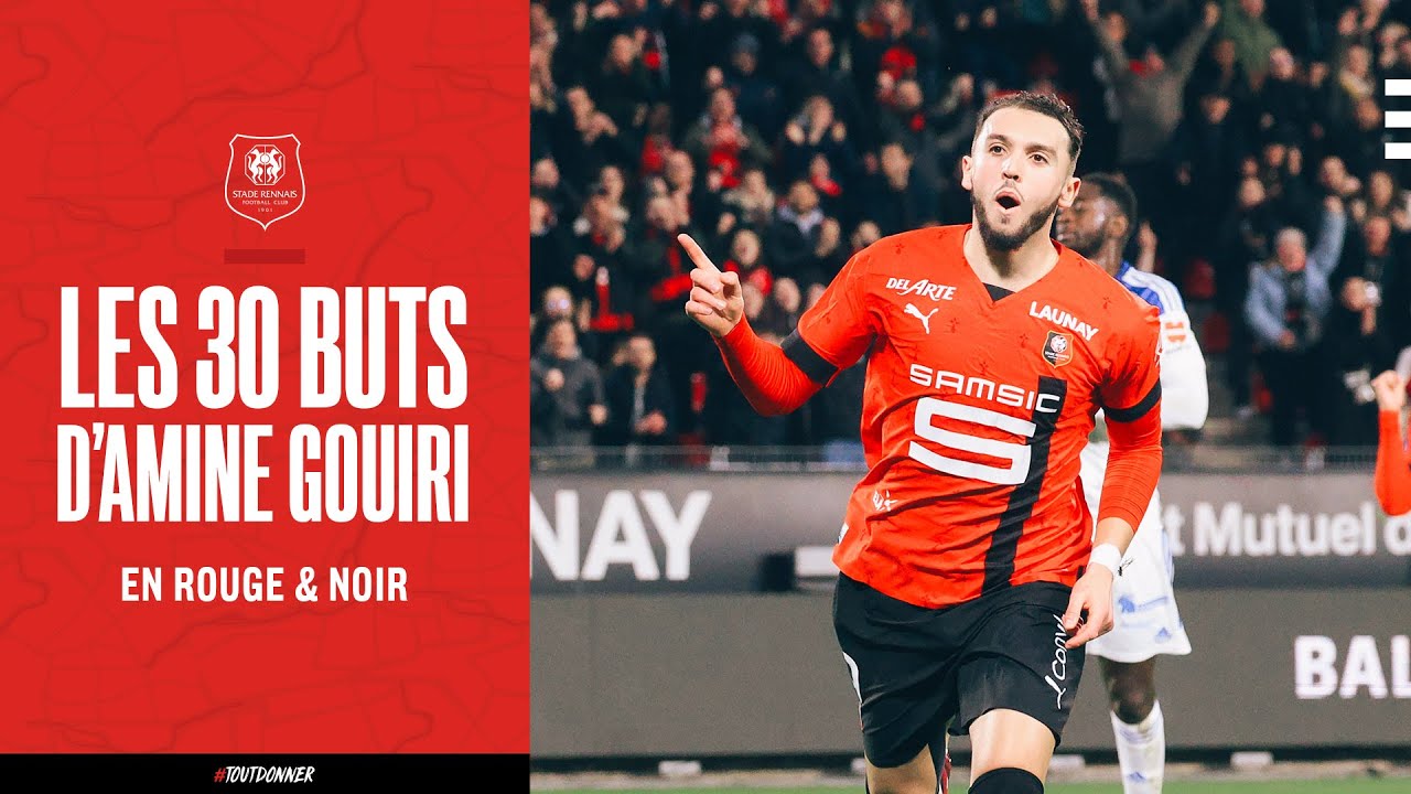 Les 30 buts d'Amine Gouiri en Rouge et Noir