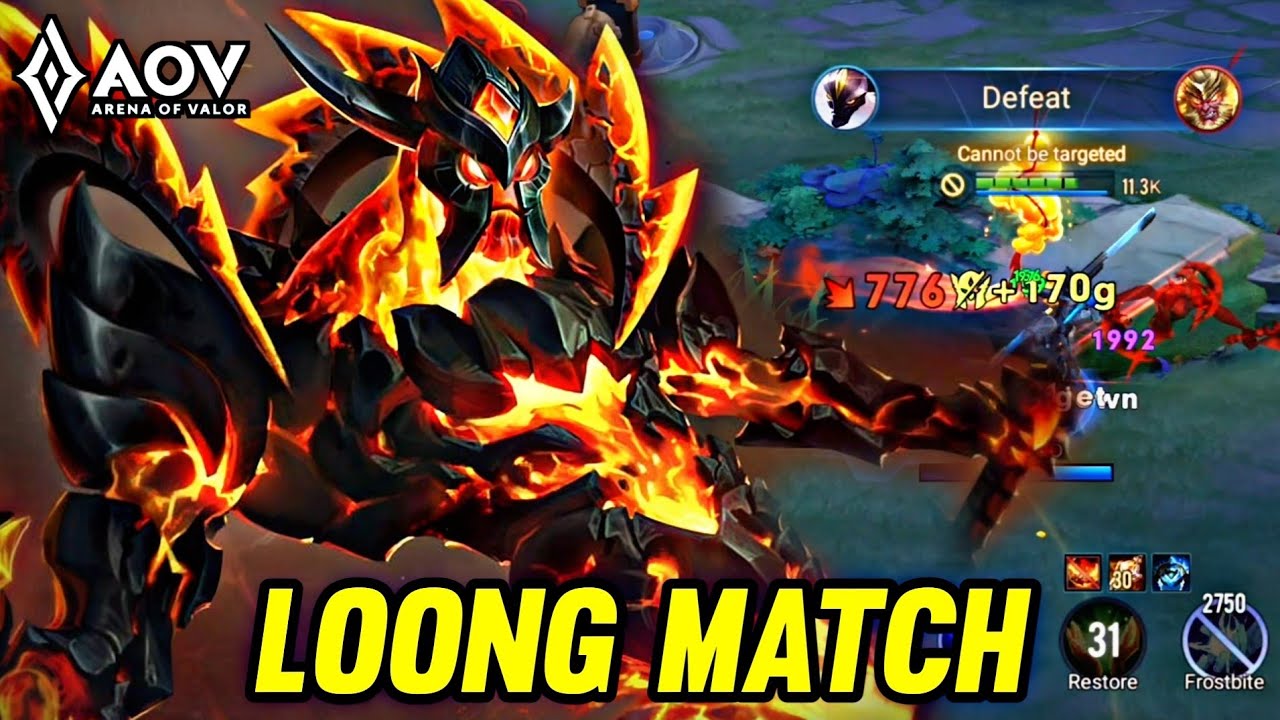 AOV : ZILL GAMEPLAY | LOONG MATCH - ARENA OF VALOR LIENQUANMOBILE ROV 