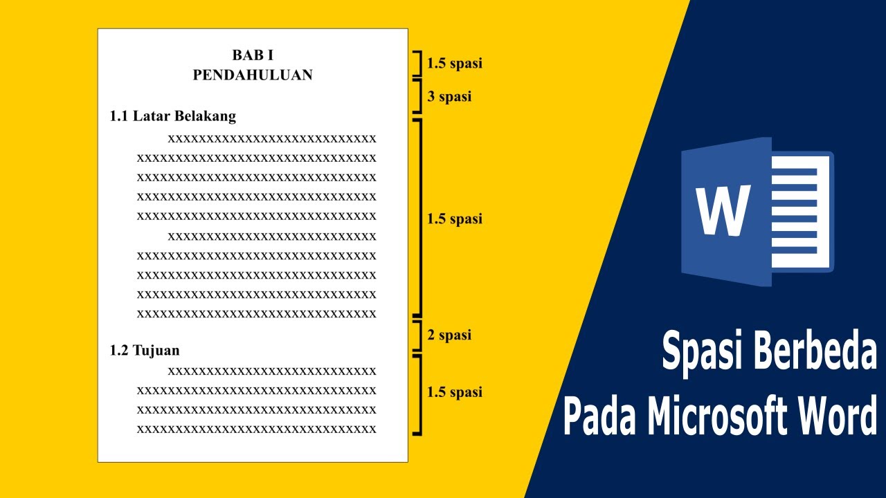 Cara Mengatur Format Spasi yang Berbeda-beda di Word | Tutorial #8