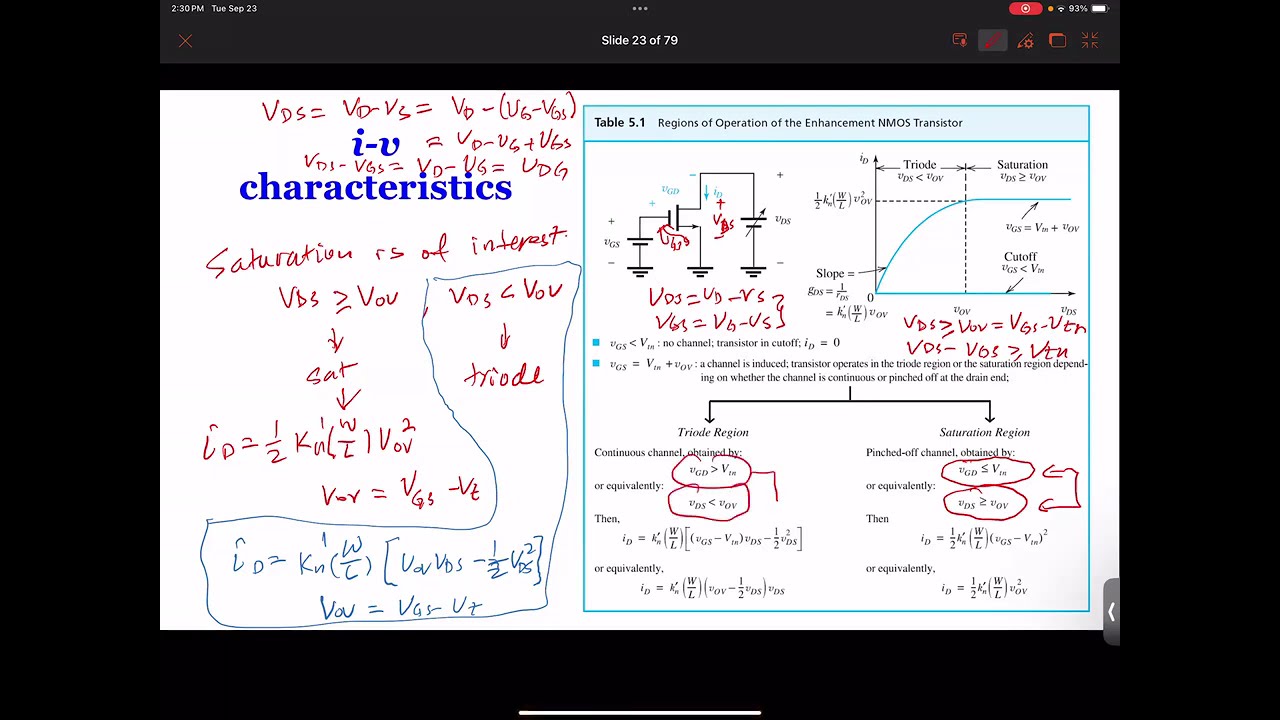 SDSU EE  330 Fundamentals of Electronics 2025-10-07 - MOSFET #2