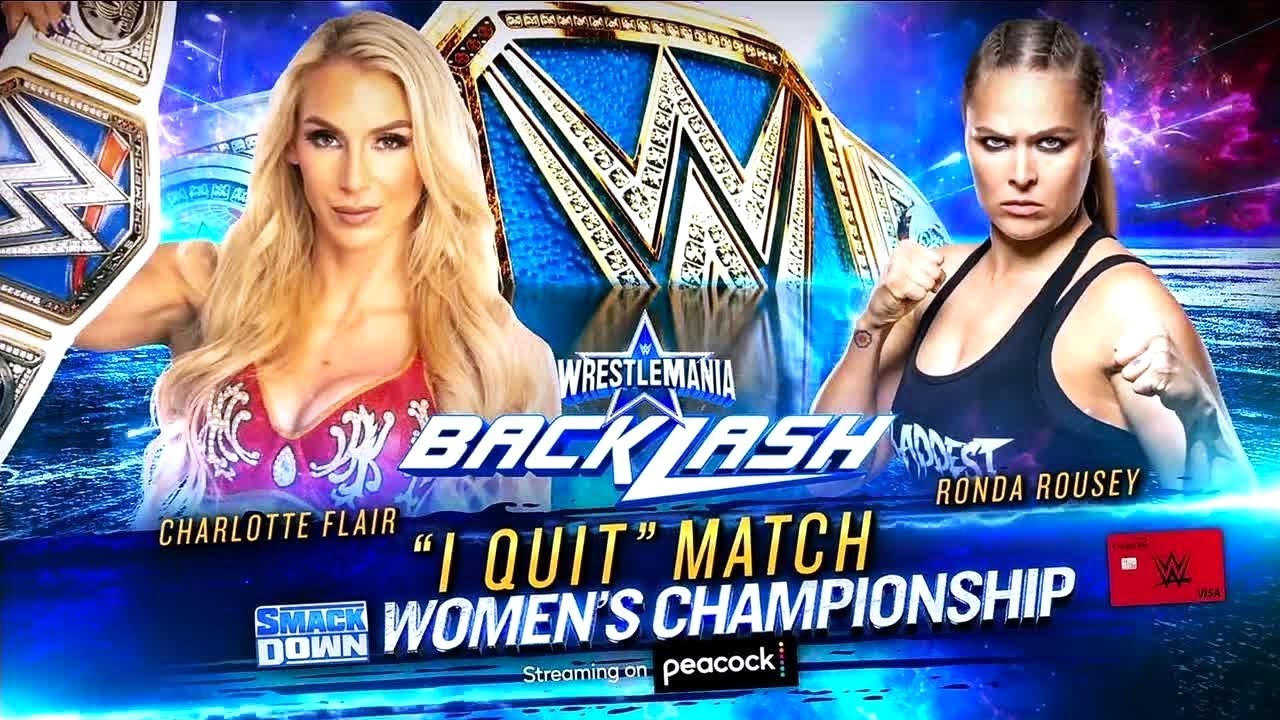 Charlotte Flair vs Ronda Rousey | "I Quit" Match: SmackDown Women's Title | Backlash 2022 | WWE 2K20