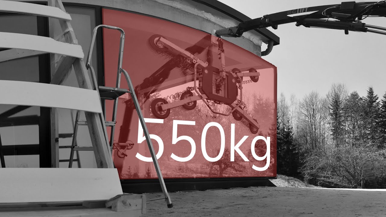 GLASSLIFT - Szklenie ze stepem 550kg! BG LIFT M250