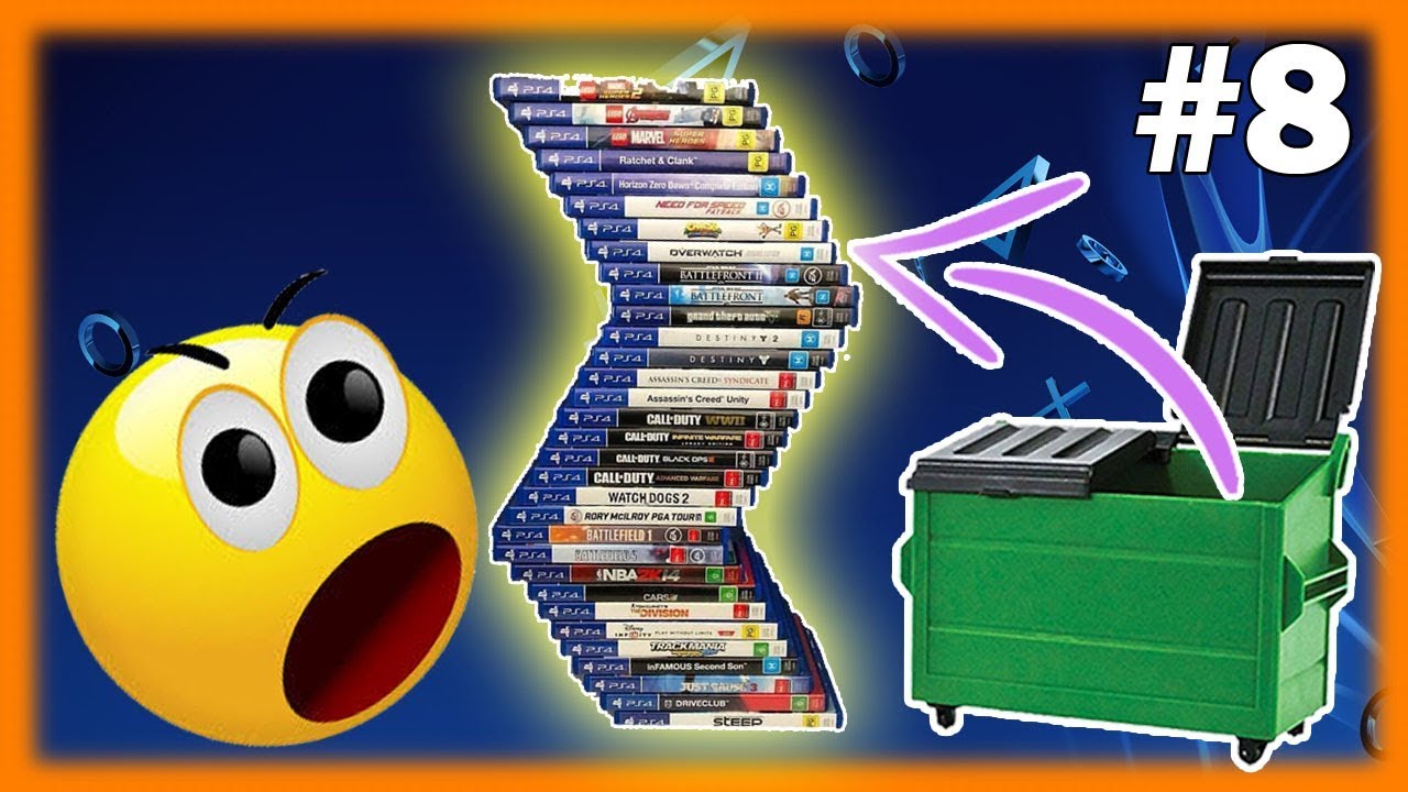 Dumpster Diving Gamestop PS4 Games Found! Night 8