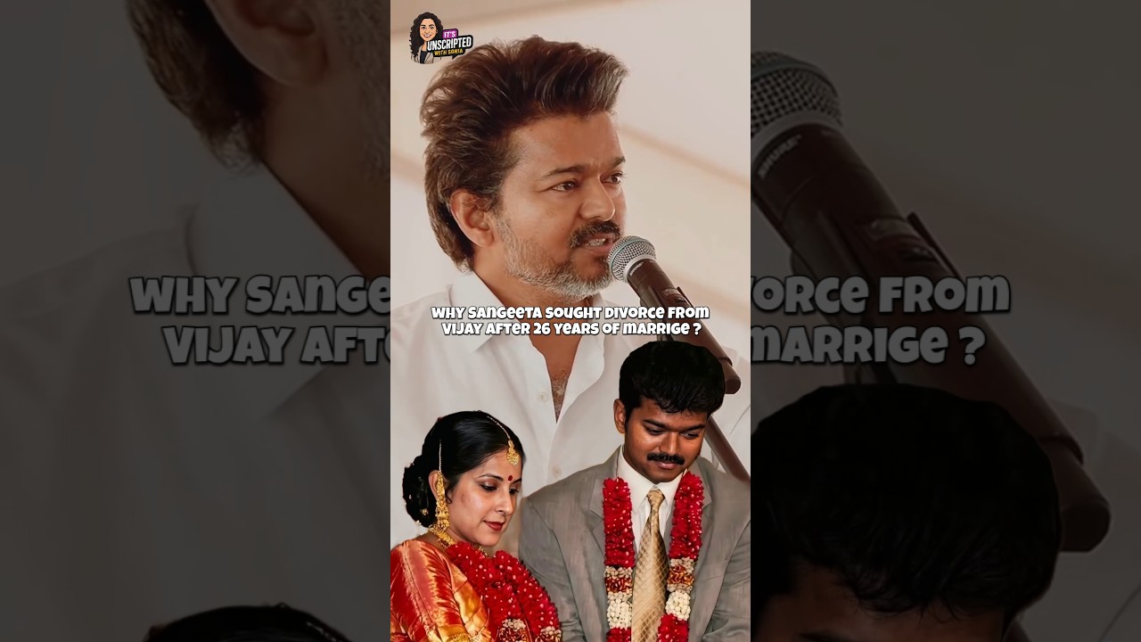 Why South Superstar Vijay's Wife Is Seeking Divorce From Him #vijay #thalapathyvijay