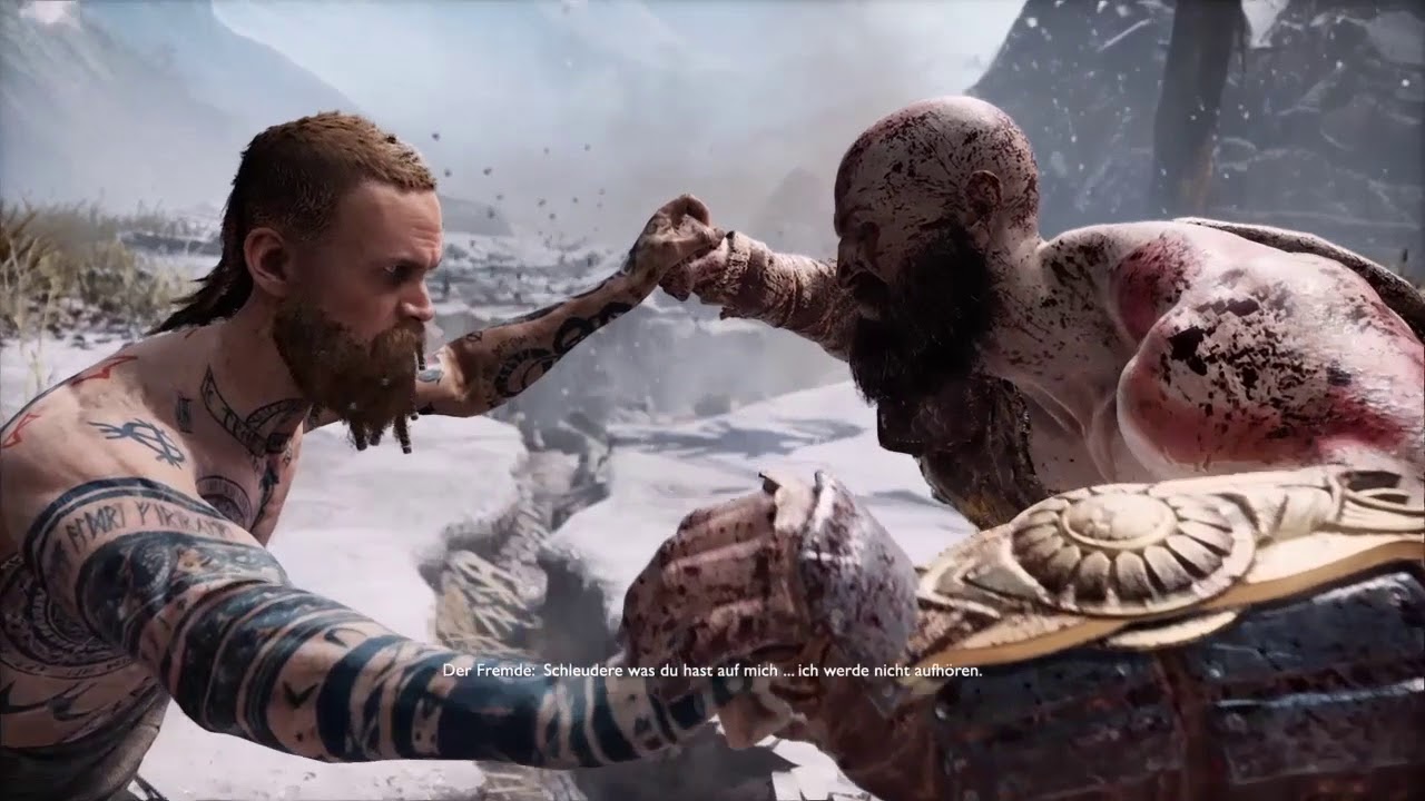 God of War | Kratos vs. Baldur boss fight | german