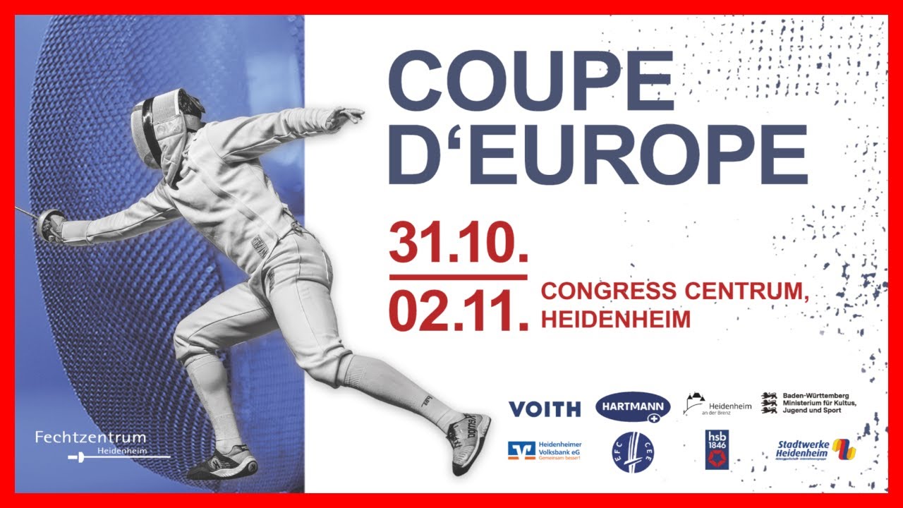 Heidenheim 2025 Day01 - Mens Sabre & Womens Foil - Piste Red