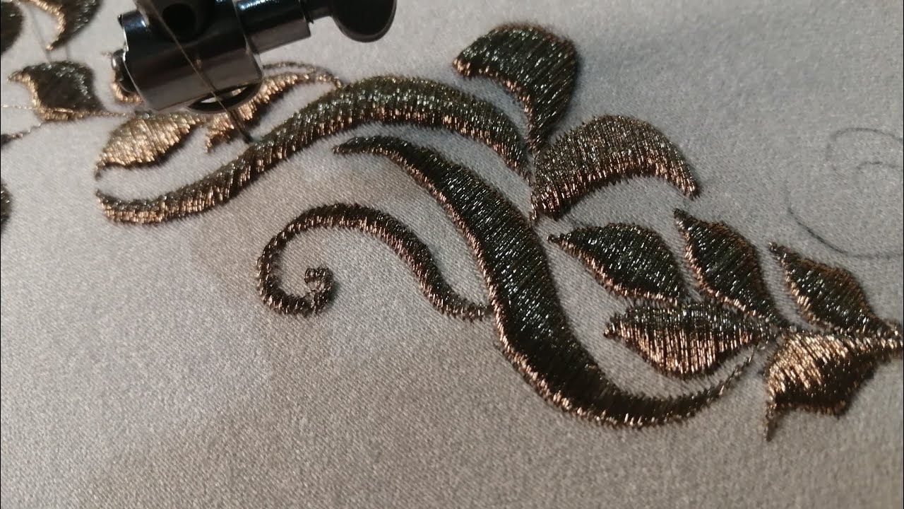 سلتة رقيقة /قفطان / بالسقلي سهلة التطريز/ مكينة سانجير /  Embroidery Machine industrial singer
