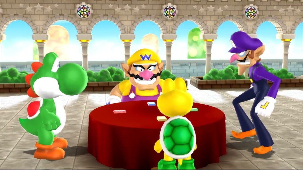 Mario Party 9 Minigames. Yoshi Vs Wario Vs Waluigi Vs Koopa. ( Master CPU )