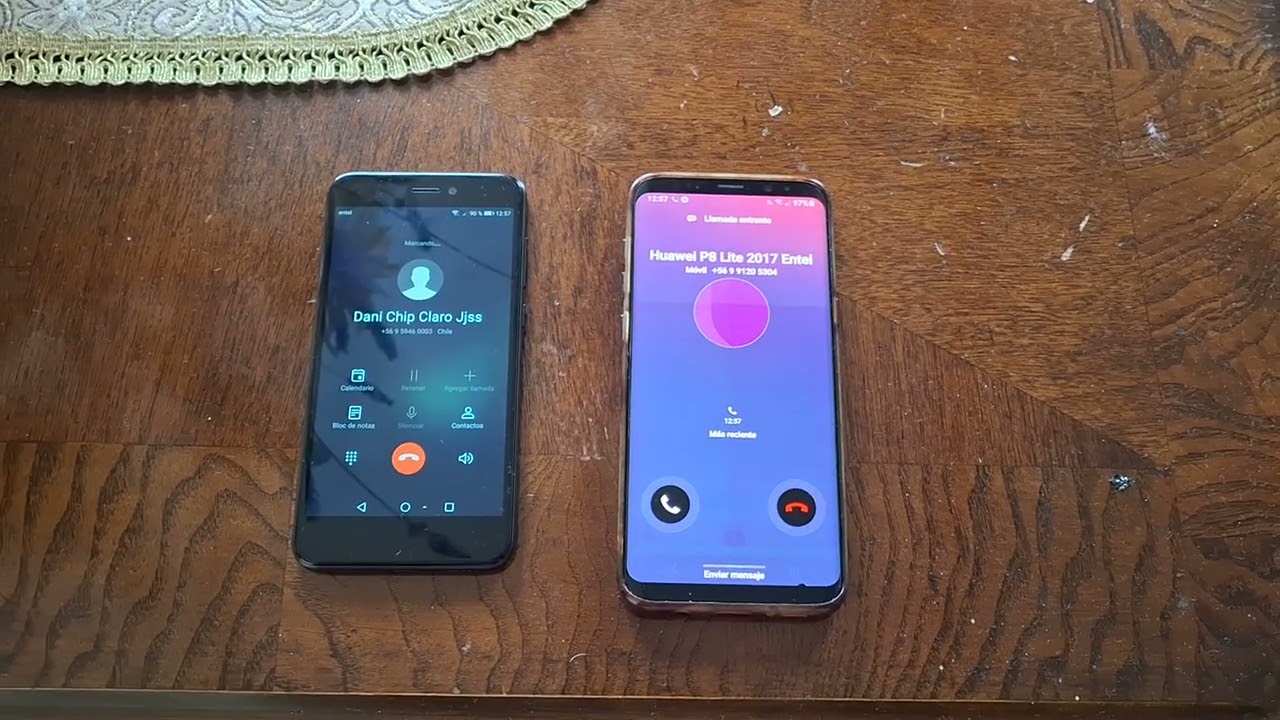 Huawei p8 lite 2017 vs samsung galaxy s8+ llamada entrantes y llamadas salientes ajajjabbb