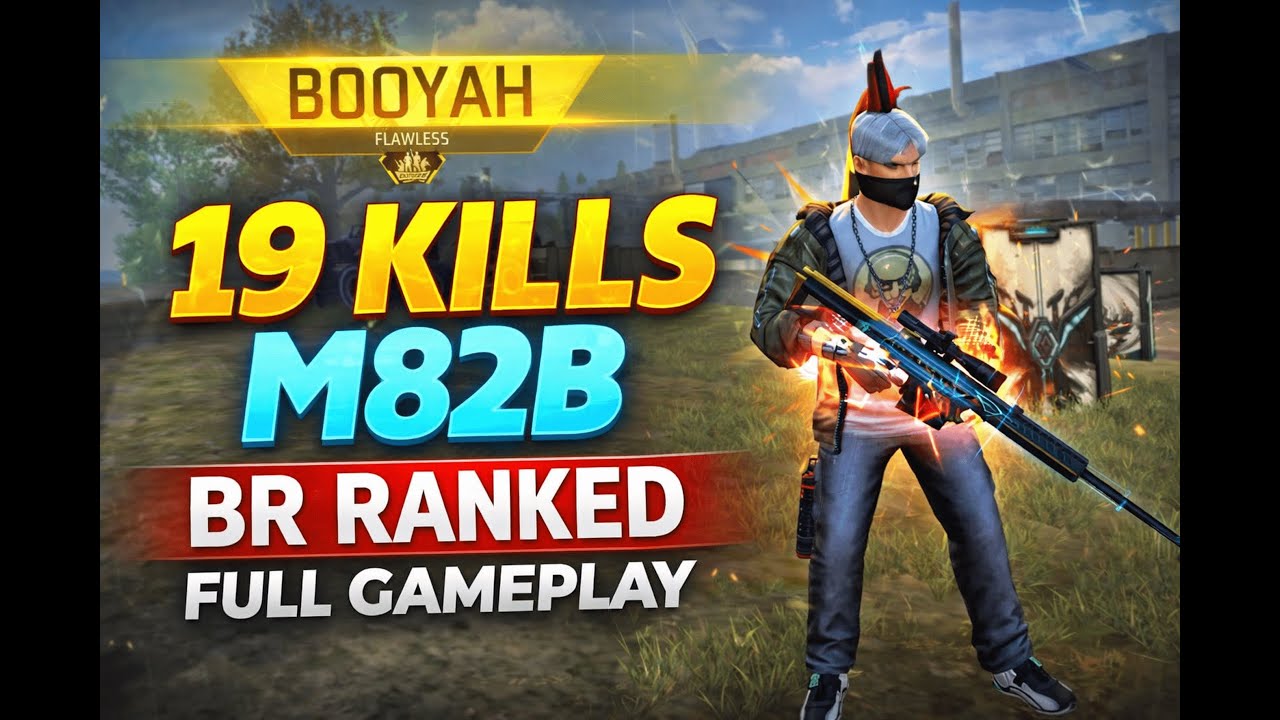 19 KILLS M82B  Full BR Ranked Match Gameplay | Free Fire | Divine Gaming