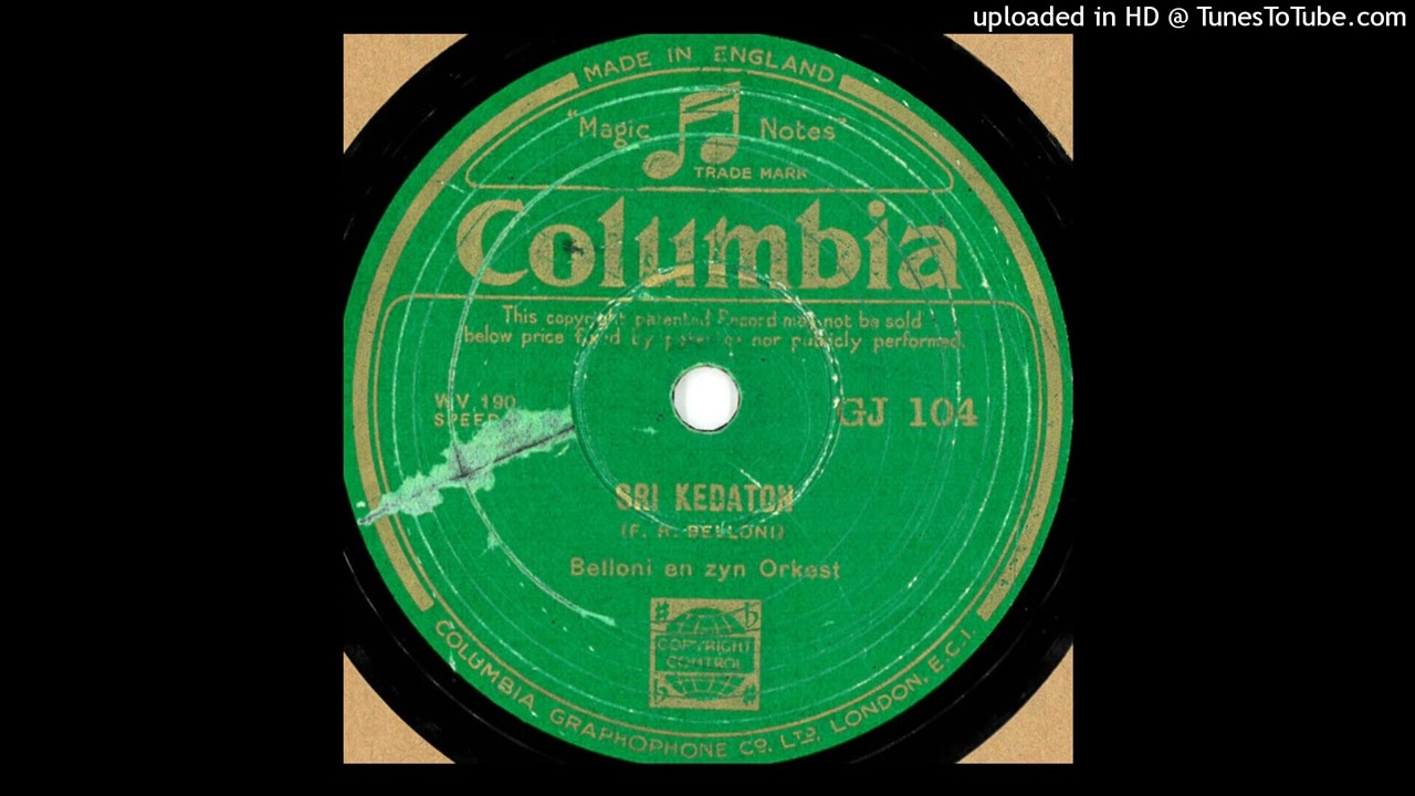Columbia WV 190 - Sri Kedaton (Belloni en zyn Orkest)