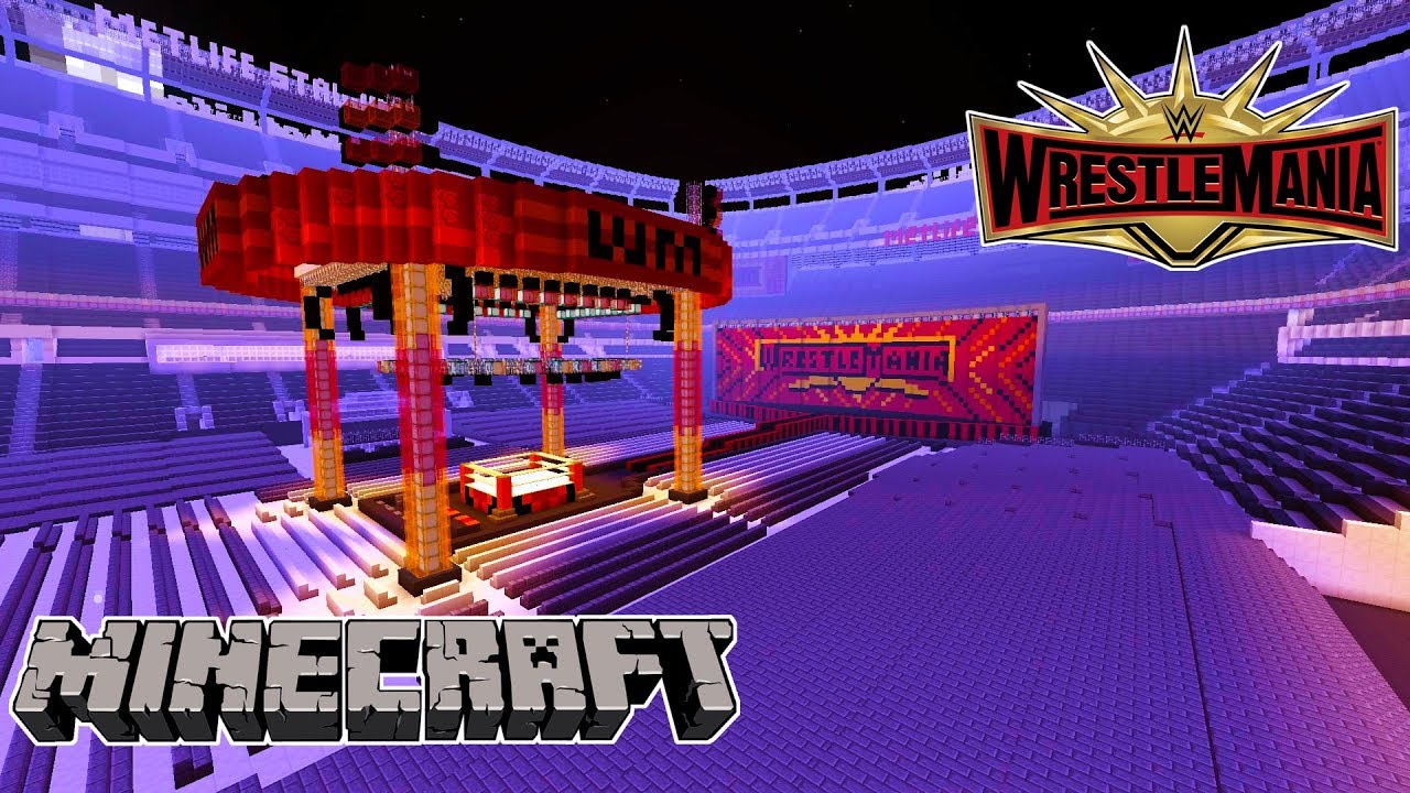 MINECRAFT WWE WRESTLEMANIA 35 STAGE (HALL OF FAME, NXT TAKEOVER NY AND MORE)