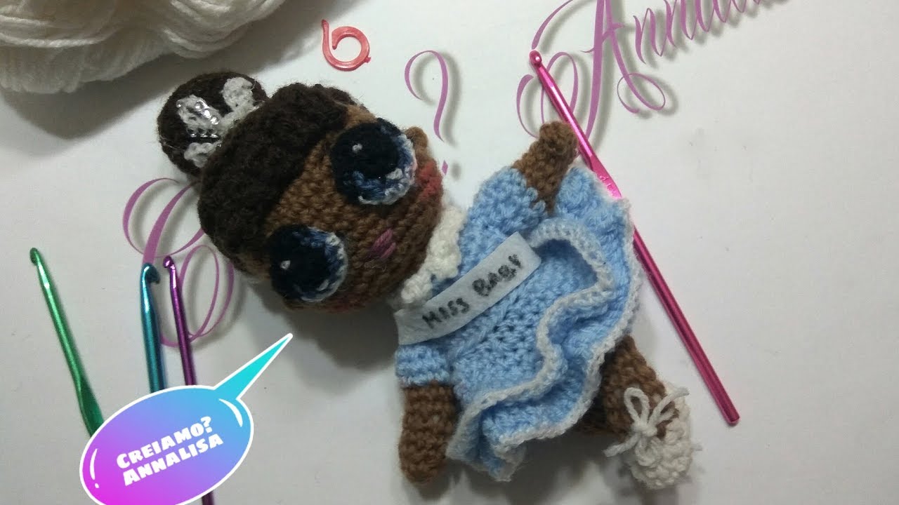 Lol surprise doll bambola amigurumi crochet uncinetto miss baby facile SUB-ESP