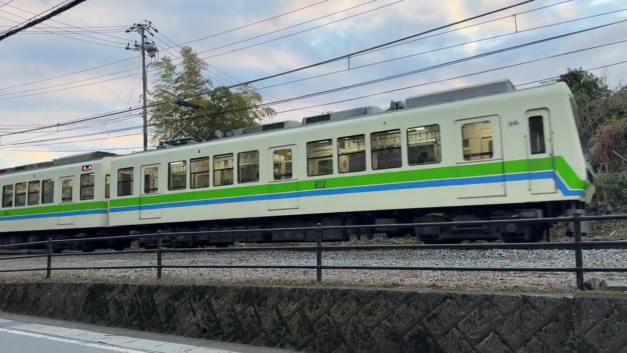 2025年12月20日 叡電 どこかの踏切にて
