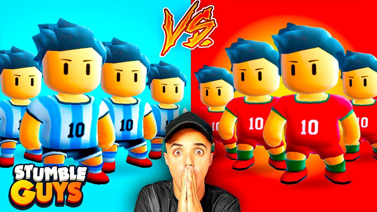 SKINS *MESSI vs CR7* BATALLA FINAL en STUMBLE GUYS...😱 - Jonbtc