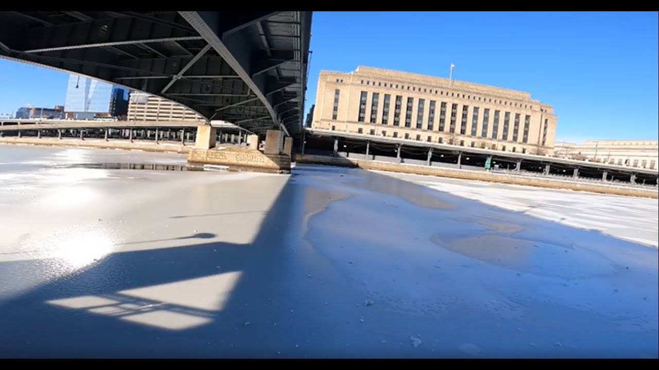 SNOW & ICE APOCALYPSE (PT 2) 🧊❄️🧊 North on Riverwalk ** Philadelphia ASMR [4K]