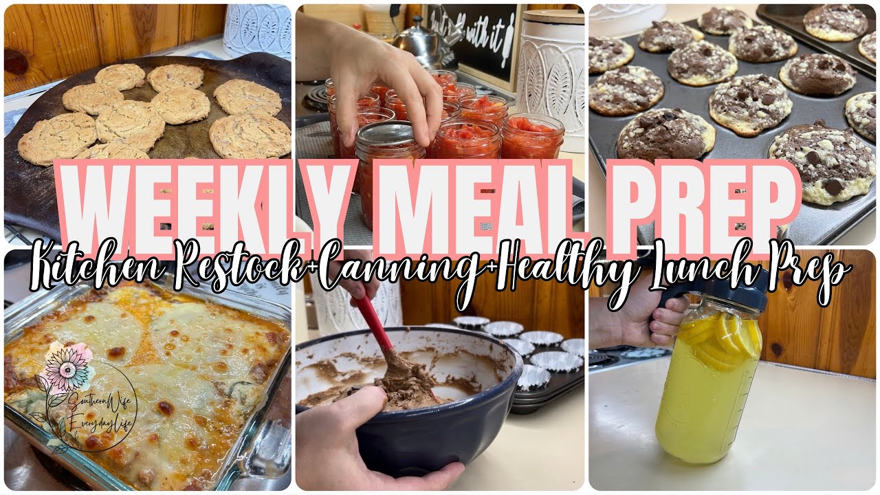 *REALISTIC* No Spend Weekly Meal Prep || Kitchen Restock