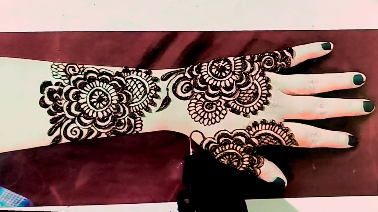 Trendy Floral Back Hand Mehendi Design | Modern Arabic Henna Art ✨