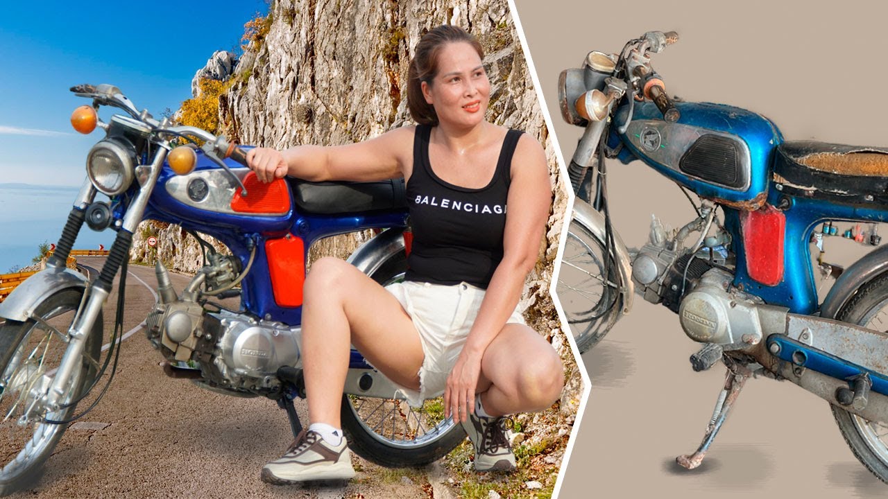 TIMELAPSE: The Genius Girl Repairs and Restoration 1967 Honda Motorcycles | Honda motorcycle 1967