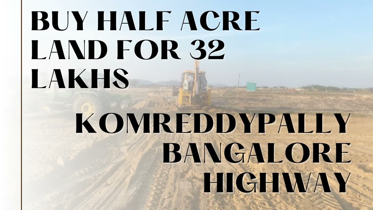 Half Acre Land For Sale 32 Lakhs in Komreddypally Bangalore Highway Telangana, #landforsale