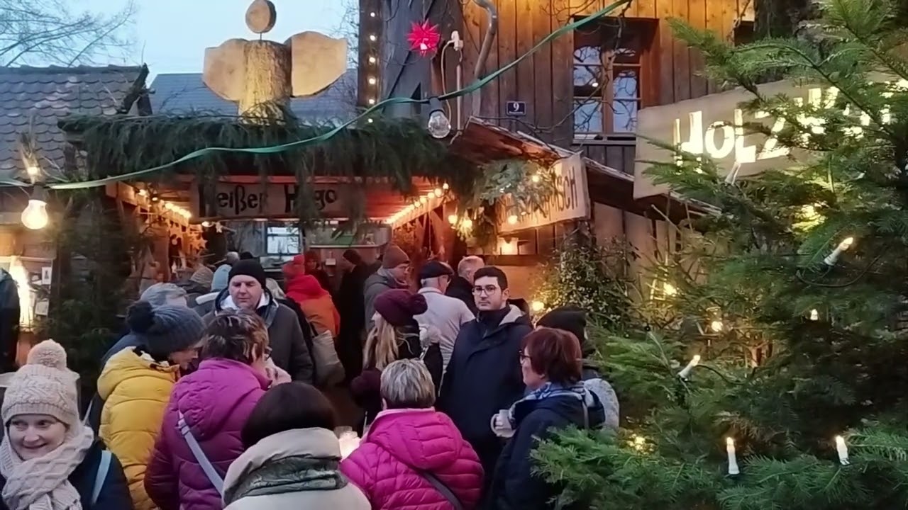 Nostalgischer Weihnachtsmarkt in Großhöchberg  (  Spiegelberg )  im Schwäbischen Wald