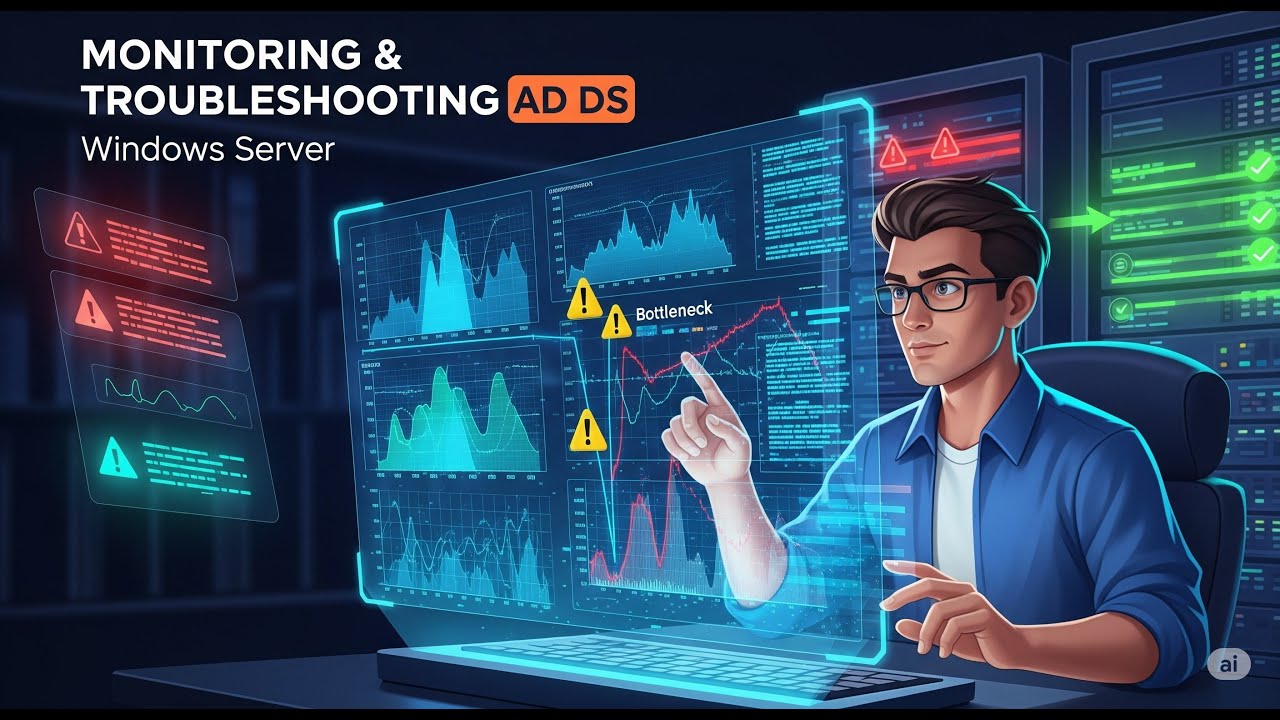 18) Monitor and troubleshoot AD DS