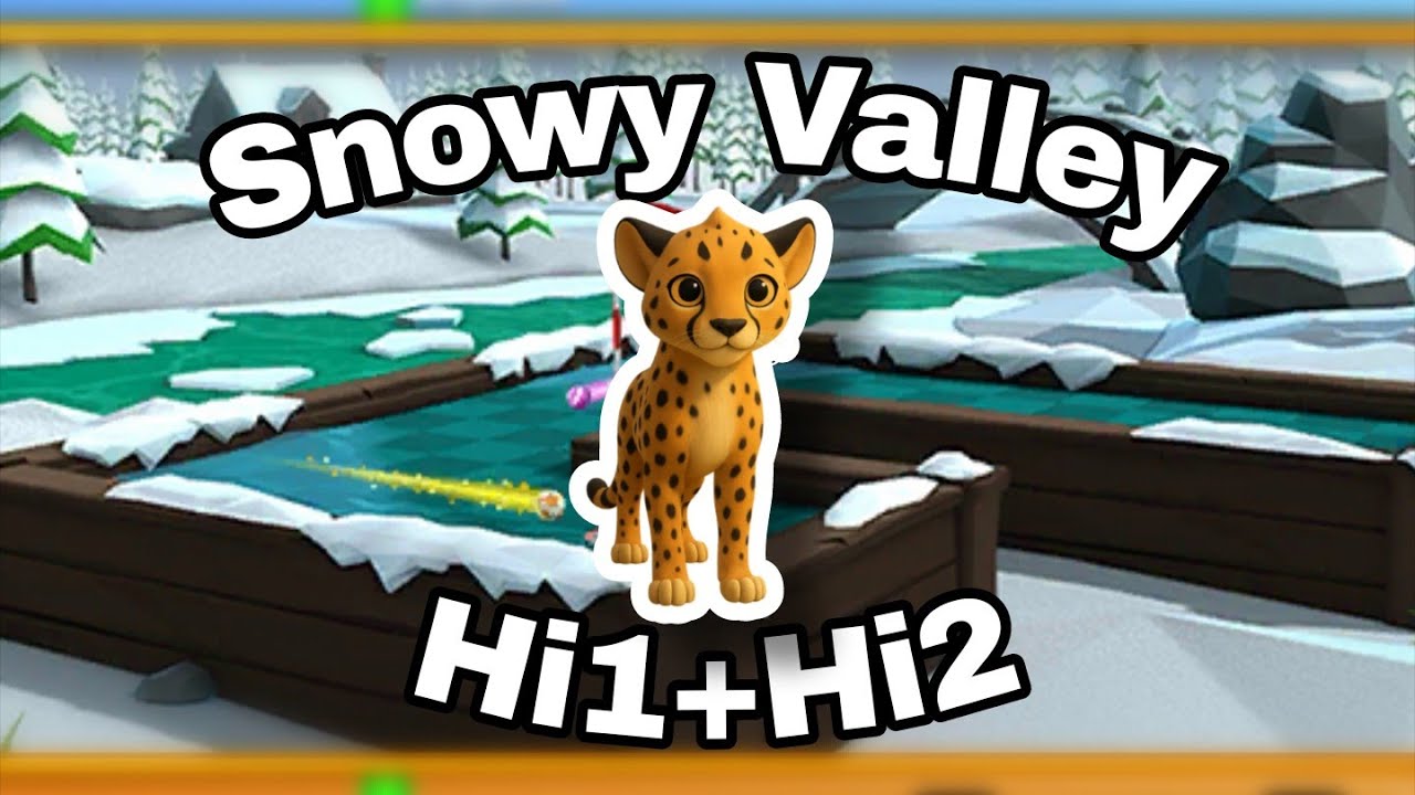 Golf Battle - Snowy Valley "shortcuts" with Cheetah & Power 5