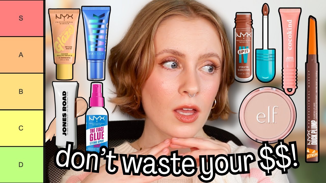 Ranking NEW Makeup: NYX Buttermelt Glaze Skin Tint, ELF Halo Glow Powder Filter, NYX Lip IV & more