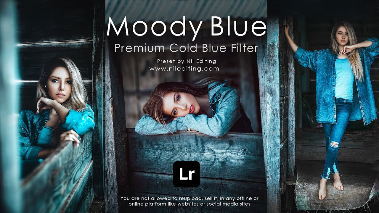 Lightroom Presets DNG & XMP Free Download | Moody Blue Mobile Lightroom Tutorial