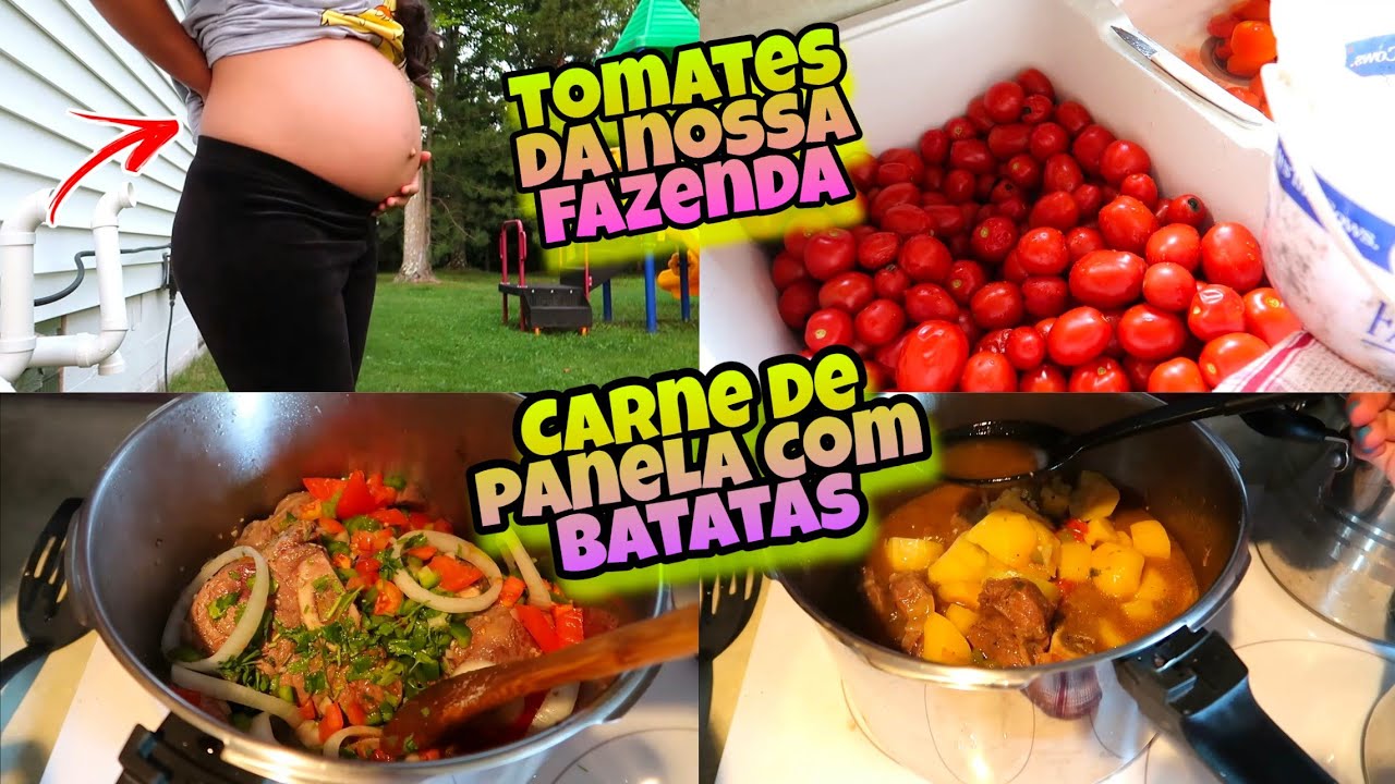 O BEBÊ CHUTA MUITO- JANTA PRAS VISITAS- OLHA NOSSA PLANTAÇÃO- CAPRICHEI NA JANTA 😋 -MOLHO DE TOMATE