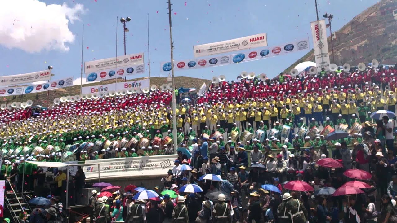 Festival de bandas 2014, mas de 6000 musicos, Viva mi Patria Bolivia