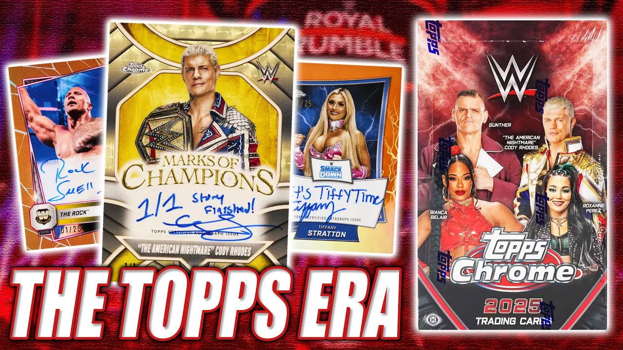 THE TOPPS ERA IS HERE (again)... | 2025 Topps Chrome WWE Hobby & Delight Review