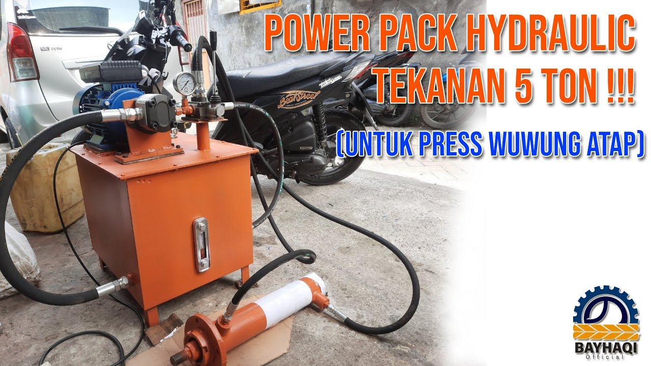 Power Pack Hydraulic Simpel (Tekanan 5 Ton  ) Untuk Press Wuwung Atap