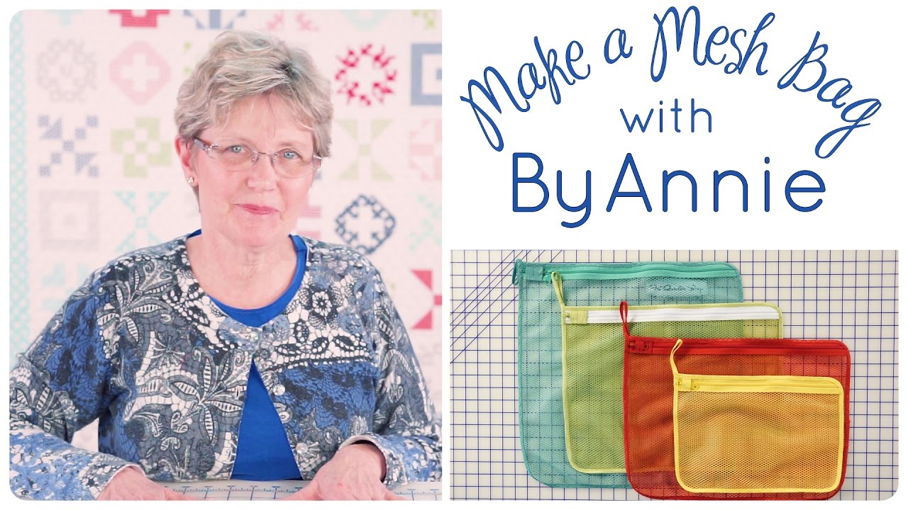 How to Make a Mesh Zipper Bag with ByAnnie and Fat Quarter Shop