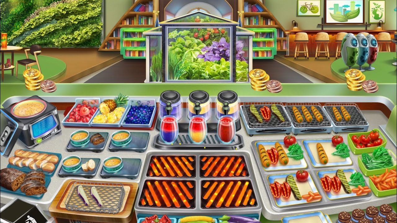 Cooking Fever - Vegan Peak Level 40 🌽🍅 (3 Stars/Orders Memorized)
