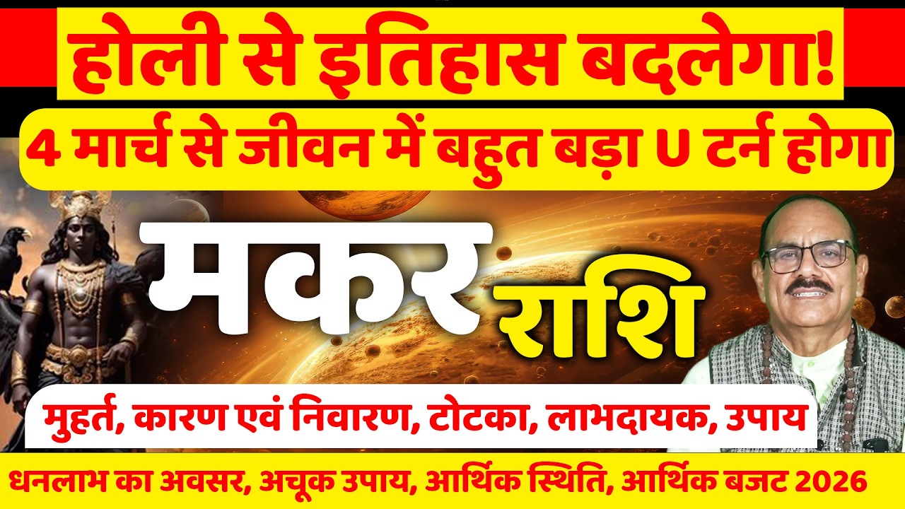 मकर राशि 4 मार्च जीवन में बहुत बड़ा U टर्न होगा! | Makar Rashi March | Capricorn | Astrology