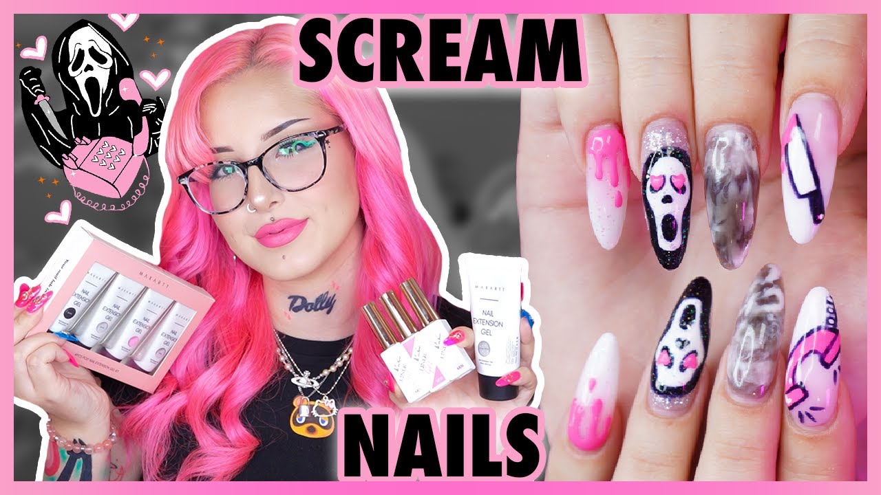 HAUL ONGLE AMAZON + MANUCURE SCREAM GHOSTFACE 🔪🩸 Halloween Nail Art