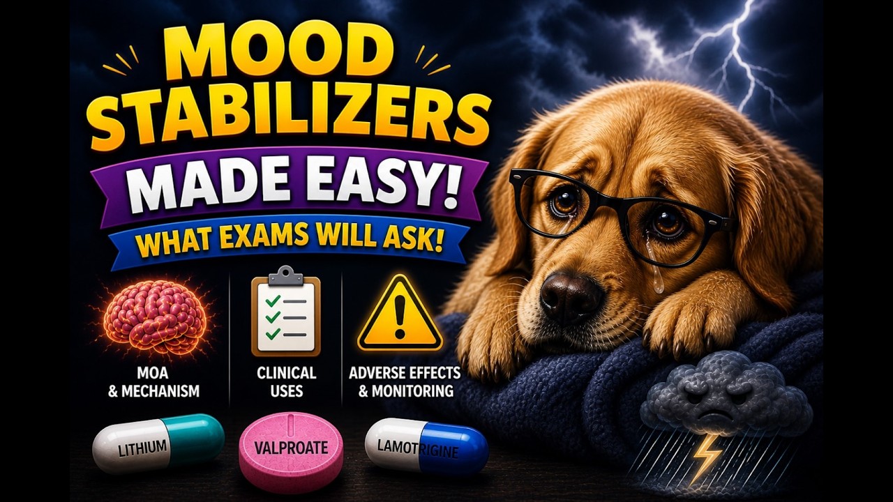 ⚡Mood Stabilizers Made Easy: USMLE, PRITE, ABPN Review