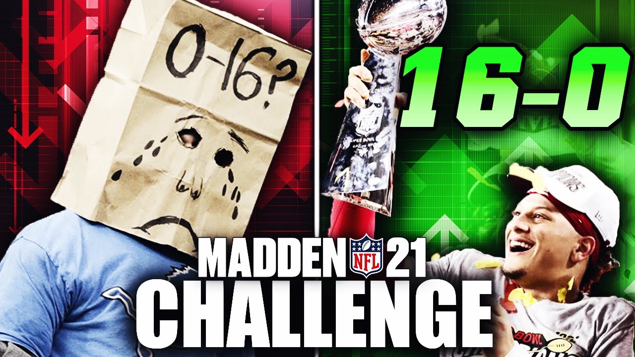 0-16 to 16-0 Rebuilding Challenge in Madden 21