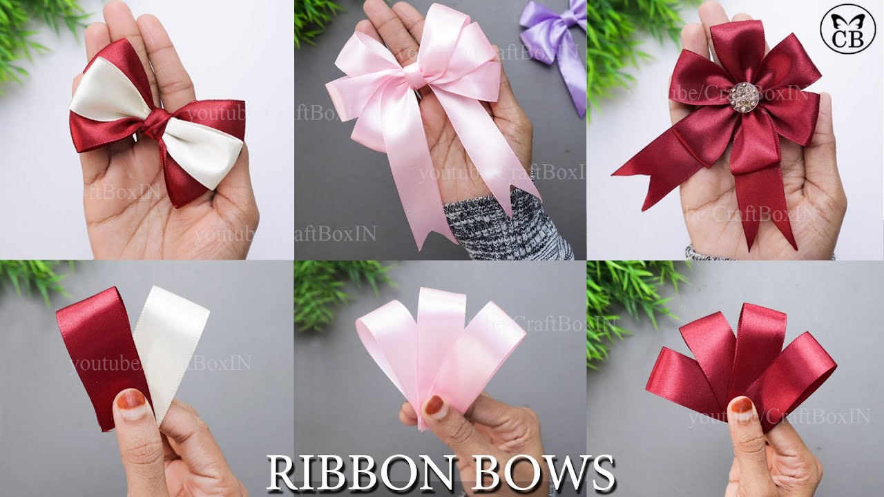 So Cute🤩!! DIY Satin Ribbon Bows🎀 Easy trick- Ribbon Bows