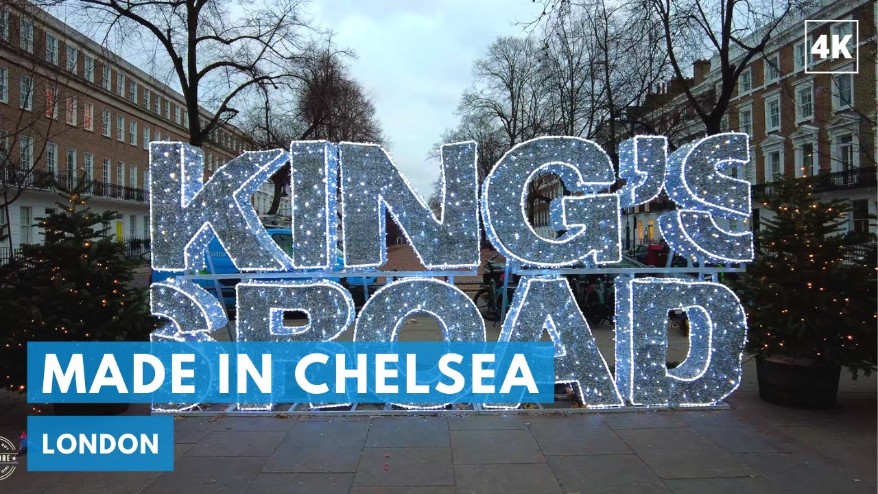 Walking the King's Road in London - feeling festive 🎄[4k]