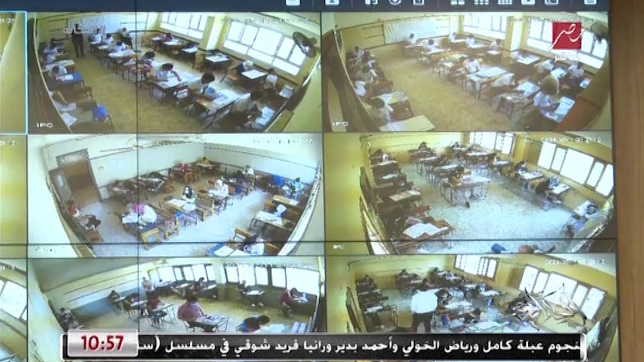 (الحكاية) من داخل غرفة المراقبة المركزية بالكاميرات للجان الثانوية العامة