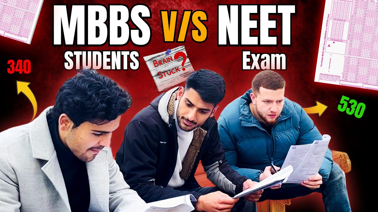 MBBS Students Try NEET-25 Paper 😭 - Shocking Results! 💀