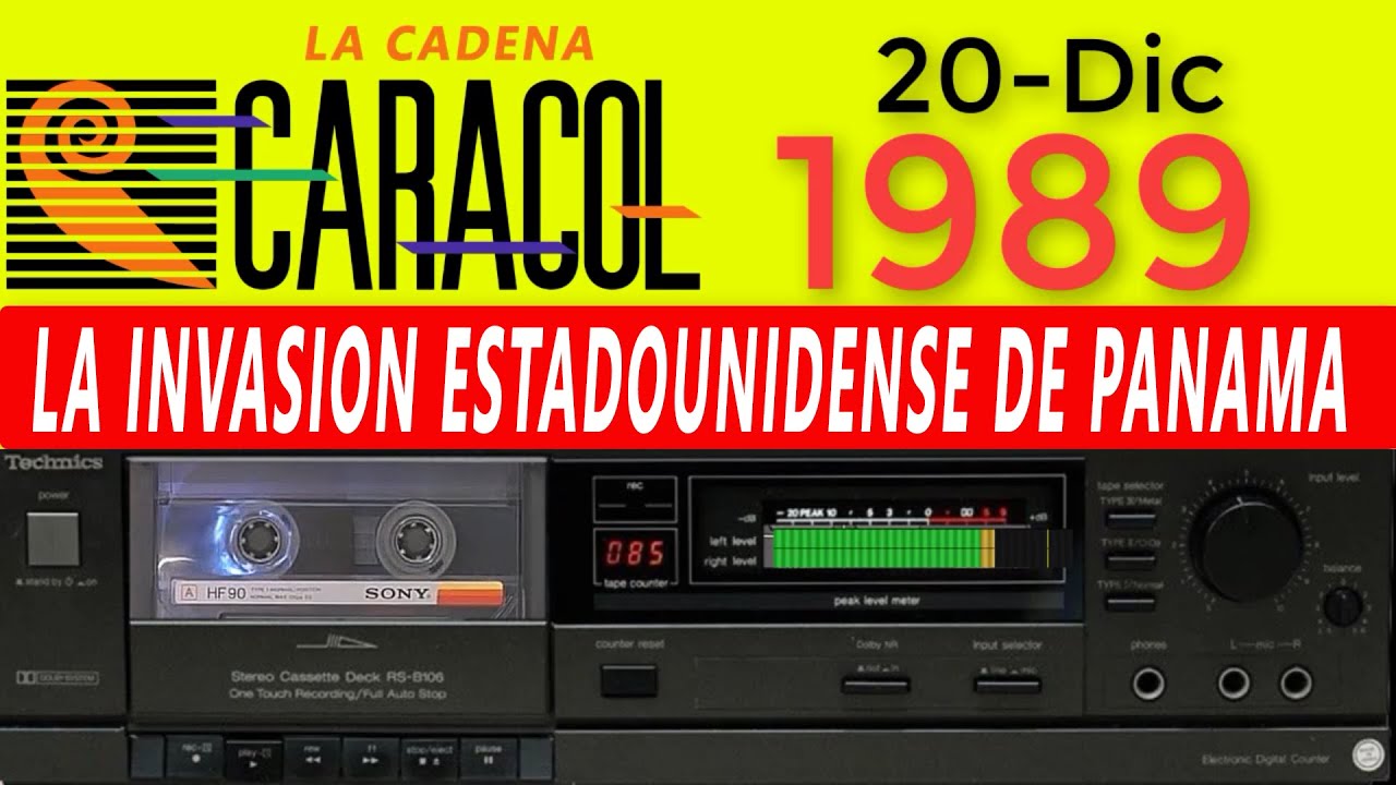 FATIDICA NOCHE! ATAQUE MILITAR DE EE.UU A PANAMA 1989 (audio histórico de LA CADENA CARACOL)
