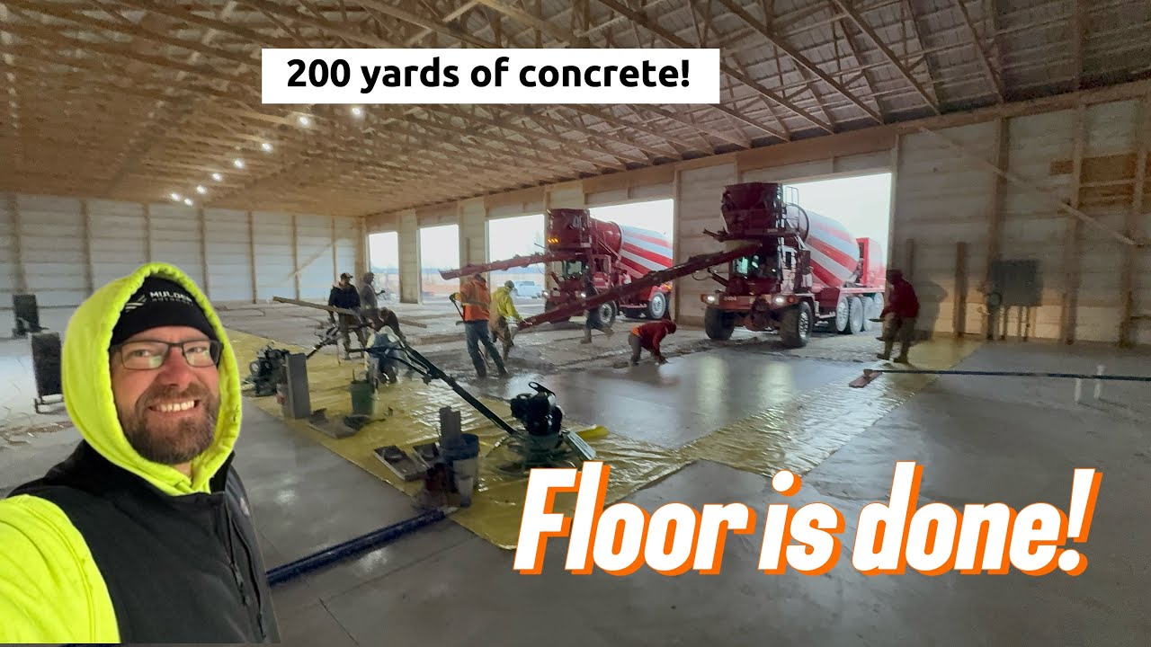 60x150 Concrete Shop Floor with Trench Drains | Building the Mulder Headquarters | Part 24 