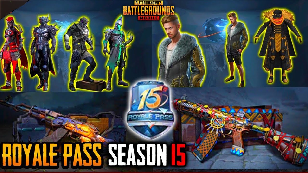 PUBG MOBILE SEASON 15 ROYALPASS - M416 UPGRADE SKIN - AKM UPGRADE - VSS UPGRADE - HALLOWEEN